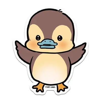[K ART LABEL] K0080 Bronze Duck