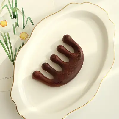 天然木头头皮刮痧按摩器P