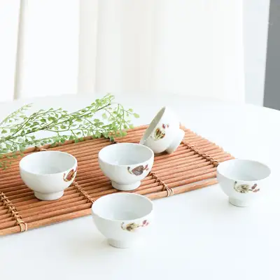 白瓷山莓露 5种多器茶杯&酒杯套装