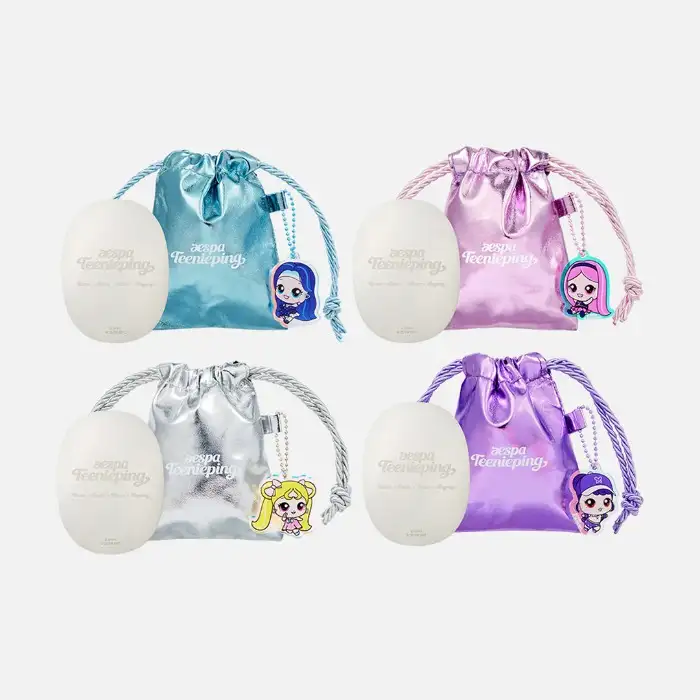 aespa Teenieping X aespa - MIRROR POUCH KEYRING SET