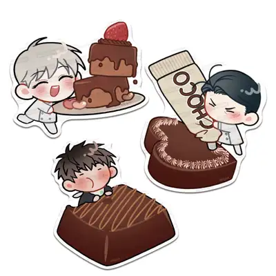 Serendipity Trap Favorite Big Piece Sticker No.2 Chocolate Set