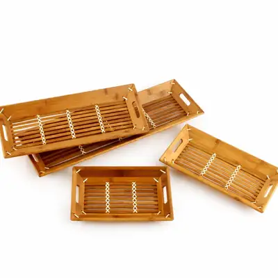 Bamboo Rectangular Vegetable Tray