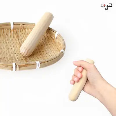 Domestic Wood Mini Mortar and Pestle Single Unit l Small Grain Grinding Garlic Mincing Rice Cake Making Cooking Experience Pretend Play