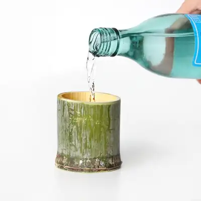 Damyang Bamboo Soju Cup (Wooden Cup Camping Aesthetic Drinking Glass Sake Cup Unique Cup Home Pojangmacha Décor Housewarming Multi-Use Cup)