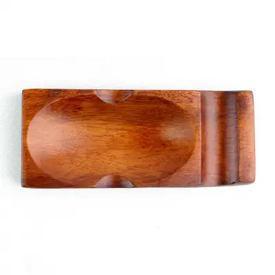 Lacquered Rose Wood Spoon Rest Square 1P | Wood Chopstick Holder