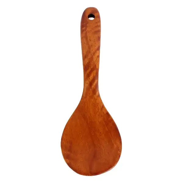 21cm Rosewood Lacquered Solid Wood Rice Paddle | Commercial Wooden Spatula Wood Cooking Tool — 1