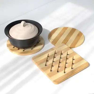 Bamboo Stripe Pot Trivet | Dolsot Stone Pot Coaster