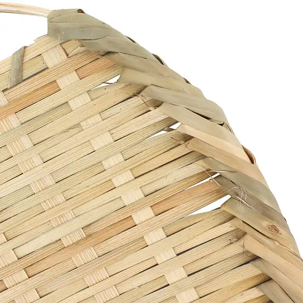 S Bamboo Colander with Dual Handles | Lettuce Tempura Basket Japanese-Style Dish Plate — 5