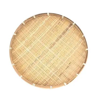 32cm Bamboo Colander Round Type B | Lettuce Fried Food Fritter Basket