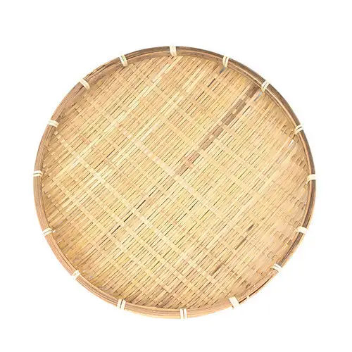 32cm Bamboo Colander Round Type B | Lettuce Fried Food Fritter Basket — 4