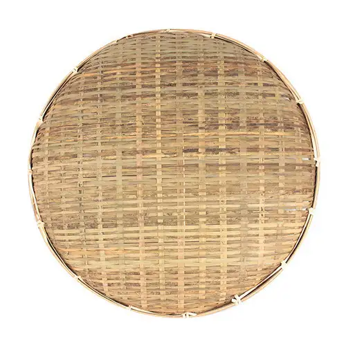 32cm Bamboo Colander Round Type B | Lettuce Fried Food Fritter Basket — 5