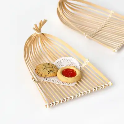 Bamboo Slatted Tempura Basket | Home Café Japanese Tableware Dish