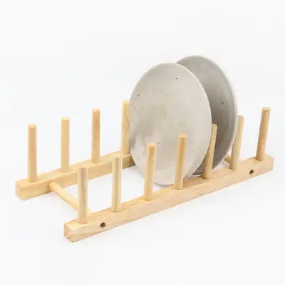 木製ディッシュラック | キッチンシンク収納 ウッド食器整理台