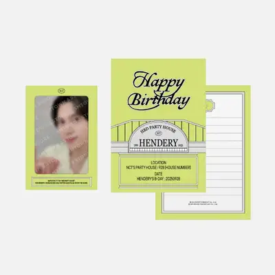 HENDERY ARTIST BIRTHDAY PARTY CARD