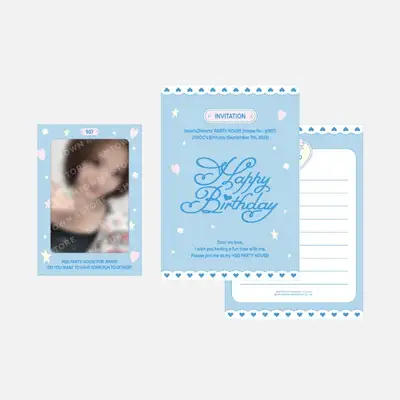 JIWOO Artist Birthday Party Card