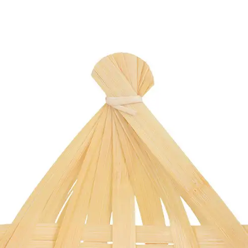 Bamboo Star-Shaped Tempura Basket (Unique Dish Sashimi Restaurant Plate Izakaya Strainer Japanese Cuisine Decorative Prop) — 6