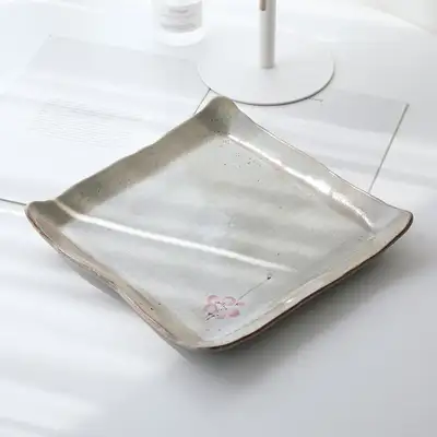 分青梅花方形自助餐盘 大