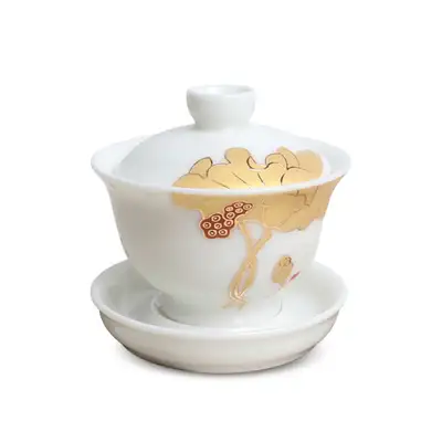 本瓷开碗(莲花纹)