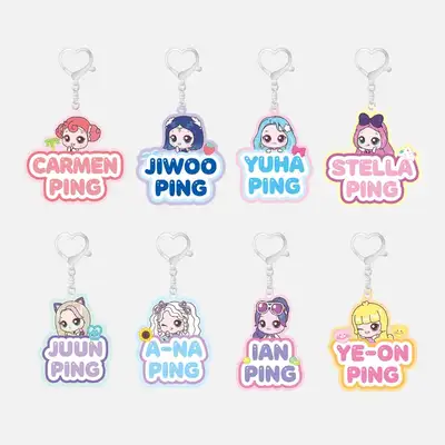 Hearts2Hearts Teenieping X Hearts2Hearts - Surprise Name Key Ring