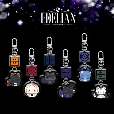 [Edelian] SD Acrylic Keyring_Animal 6 Types | Virtual
