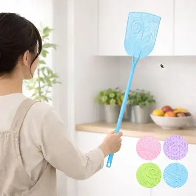 70cm カラーランダム スクエア ハエ叩き 1P