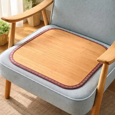 17mm Bamboo Seat Cushion Plain | Summer Breathable Mat Large Cushion Office Commercial Restaurant Guest Room Car Cool Cushion