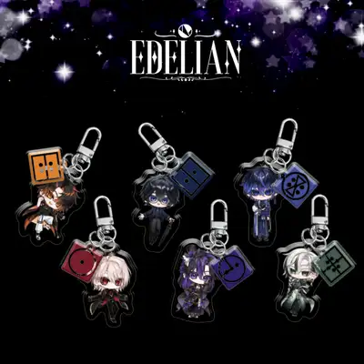 [Edelian] SD Acrylic Keyring_Character 6 Types | Virtual