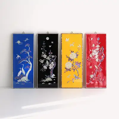 螺钿漆器彩色壁挂贝壳相框