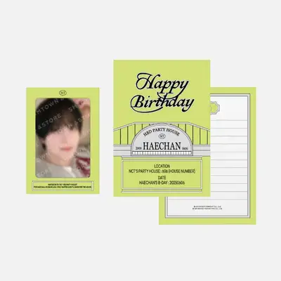HAECHAN ARTIST BIRTHDAY PARTY CARD
