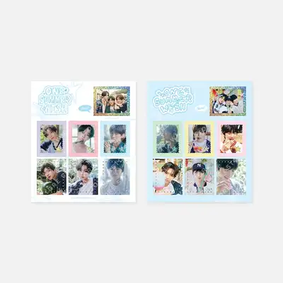 NCT WISH THE 1ST PHOTO EXHIBITION 'ONE SUMMER WISH' STAMP STICKER