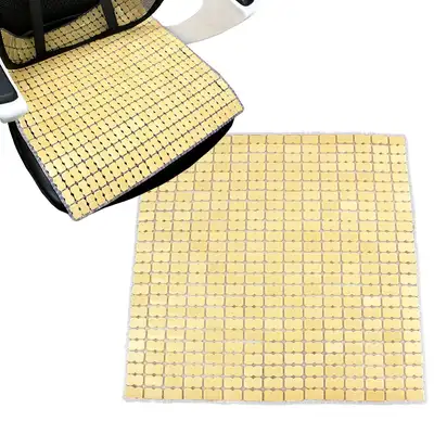 4545 Mahjong Cooling Seat A | Summer Bamboo Car Ventilation Cushion Office Restaurant Chair Cool Seat Large Seat
