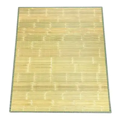 180x210 Living Room Blue Bamboo Woven Mat | Bed Mattress Cool Mat Ventilated Picnic Summer Mat