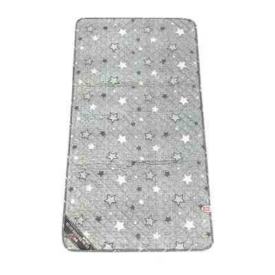 Single-Size Foldable Electric Mat - Firewood Star Gray