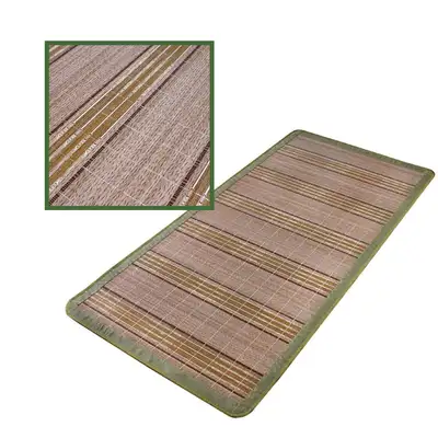 Single-Person Bamboo Mat Brown | Bed Cooling Mat Single Summer Camping Mat