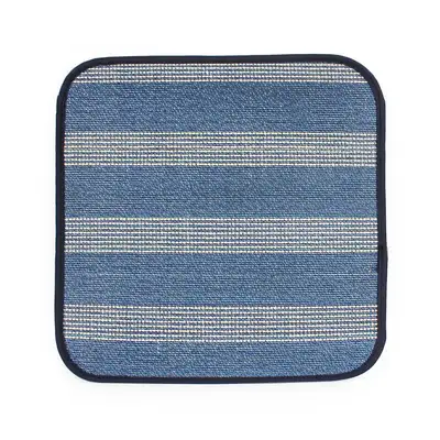Blue Bamboo Seat Cushion (Cool Summer Large Cushion for Office, Guest Room, Car, Taxi, Truck, Forklift)