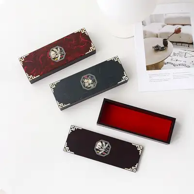 N 螺钿漆器 贝壳笔筒（八角）