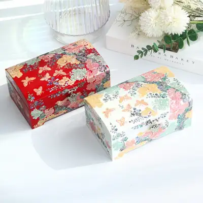 螺钿漆器梅花蝴蝶珍珠贝母首饰盒 18厘米 贝壳盒 配饰收纳盒 外国人礼物 贝壳工艺品