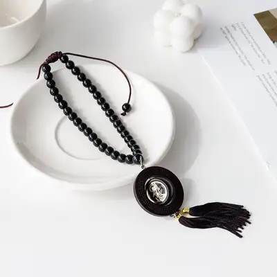 Rotating Daruma Car Hanging Ornament