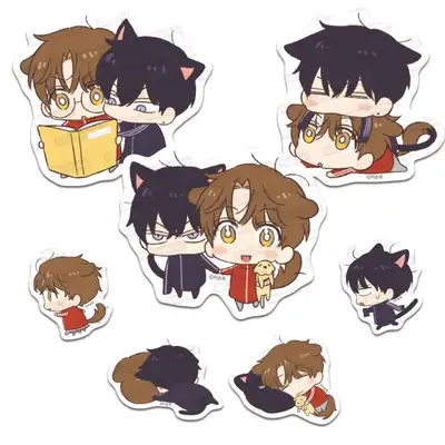 Protect Your First Love Official Goods - Favorite Big Fragment Sticker No.1 Meong-Nyang Set