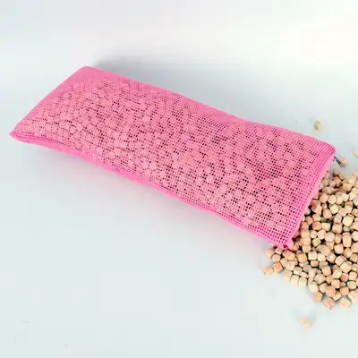 ヒノキチップメッシュ枕 | ヒノキ玉 木製 頸椎 枕 ウッドキューブ