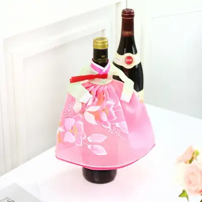 高级银线手染葡萄酒瓶套