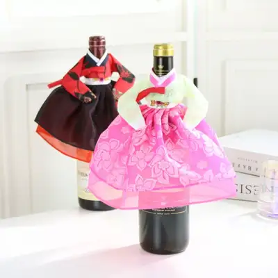 高级黄真伊韩服娃娃酒瓶套