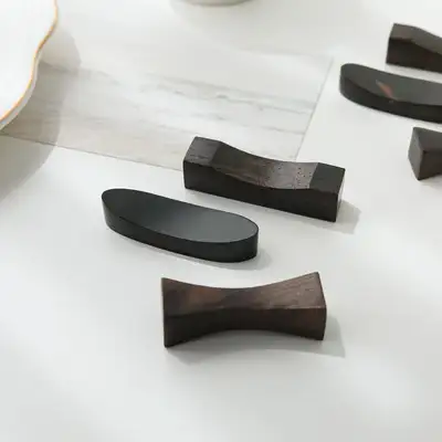 黑檀木勺子垫 兼 茶具垫（可选）