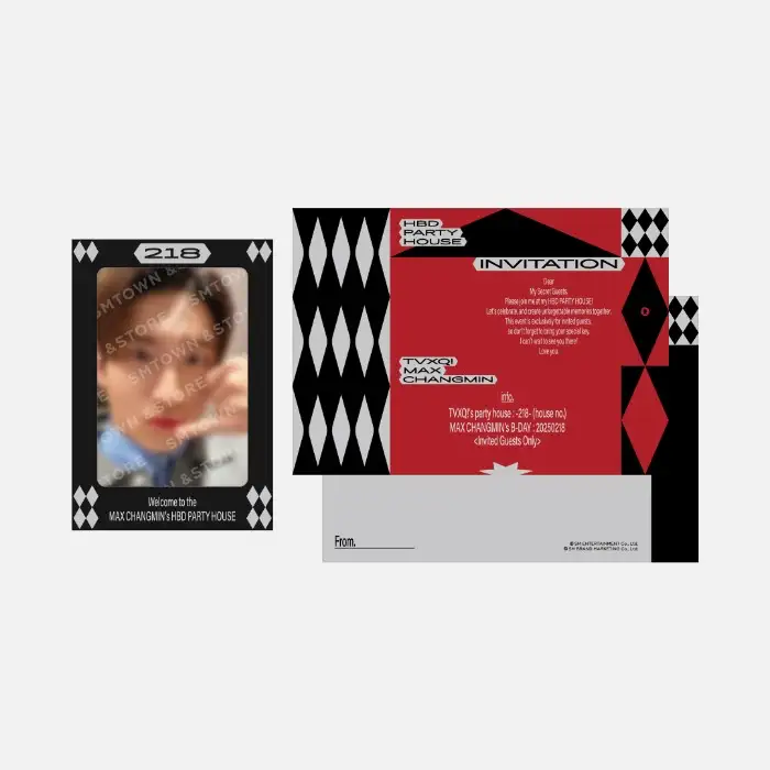 MAX CHANGMIN ARTIST BIRTHDAY PARTY CARD
