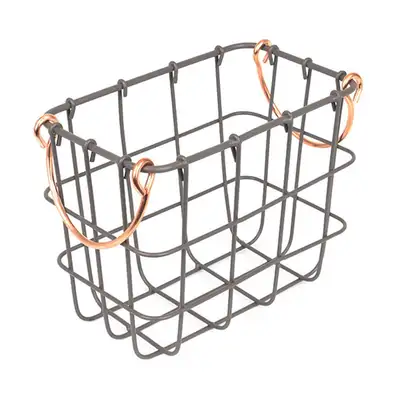 M.25x17cm ワイヤーバスケット 長方形 | アイアン エッグバスケット