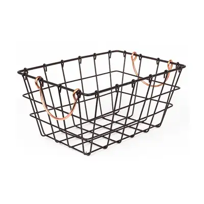 L.30x20cm 低いワイヤーバスケット 長方形 | アイアン バスケット