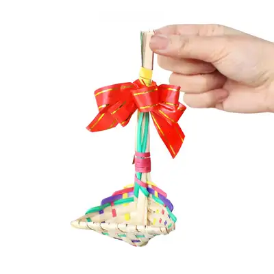 カラーミニ福籠飾り S 1P + リボン（韓国記念品 外国人ギフト 新年 祝日 販促品 お礼品 団体ギフト）