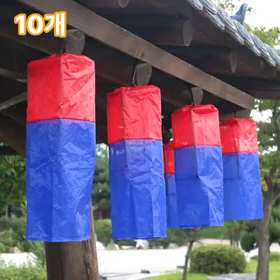 Set of 10 Large Blue Silk Lanterns L (Frame Traditional Wedding Ceremony Housewarming Opening Craft Korean Traditional House Bar Interior)