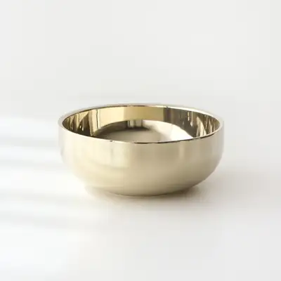 抗菌离子金色汤碗