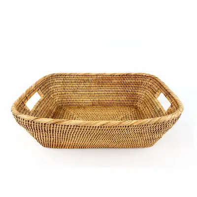 Rattan Basket Family Oval | Premium Fruit Bread Basket Rattan Interior Decoration